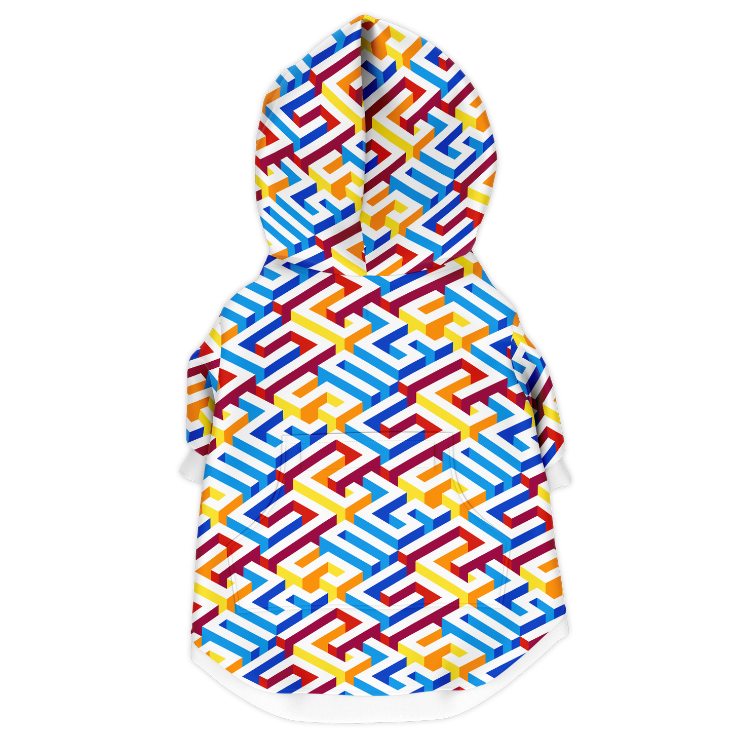 Colorful Maze - Dog Hoodie - Doggy Drip Shop
