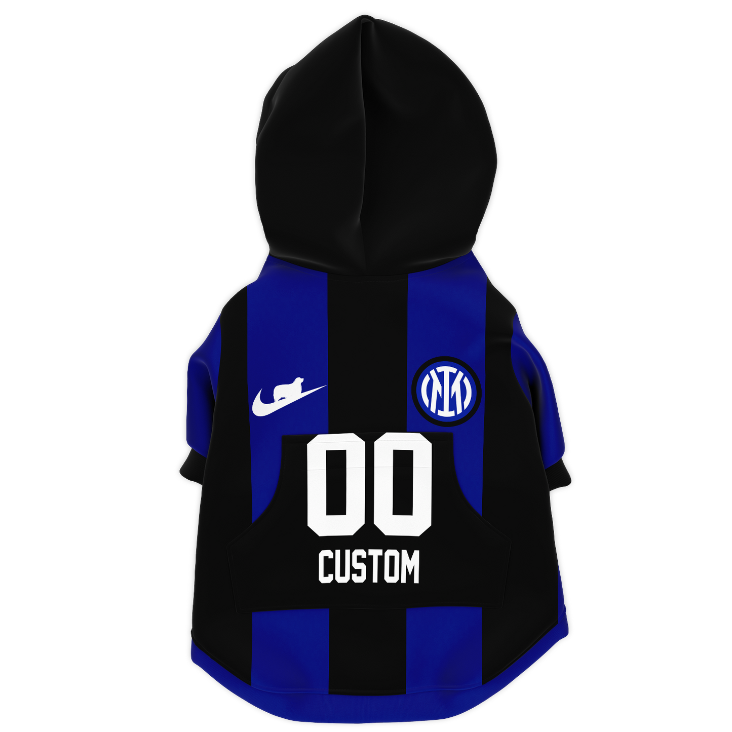 Inter Milan Dog Hoodie - Doggy Drip Shop