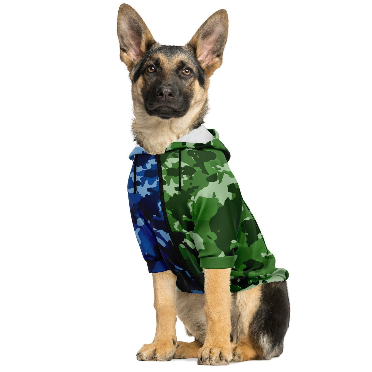 Duo Color Camouflage - Dog Hoodie - Doggy Drip Shop