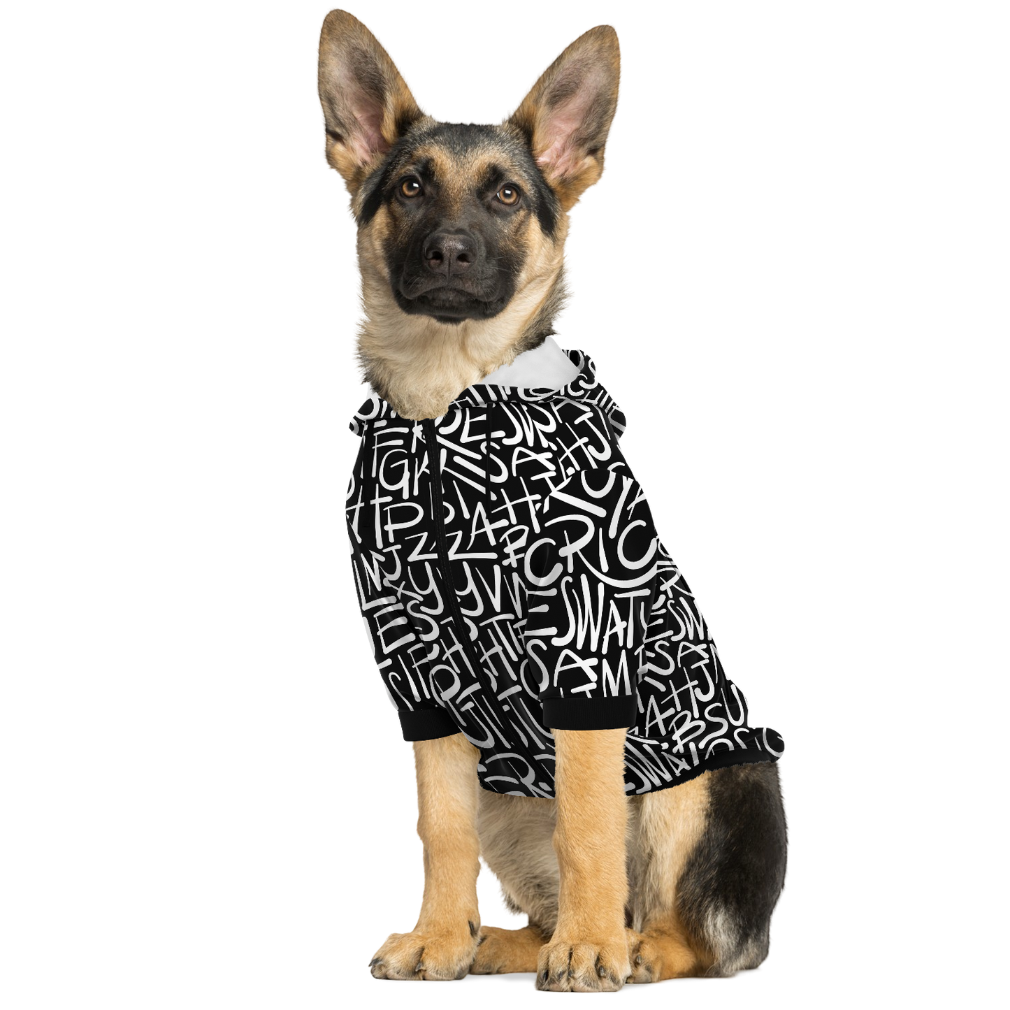 Alphabet - Dog Hoodie - Doggy Drip Shop