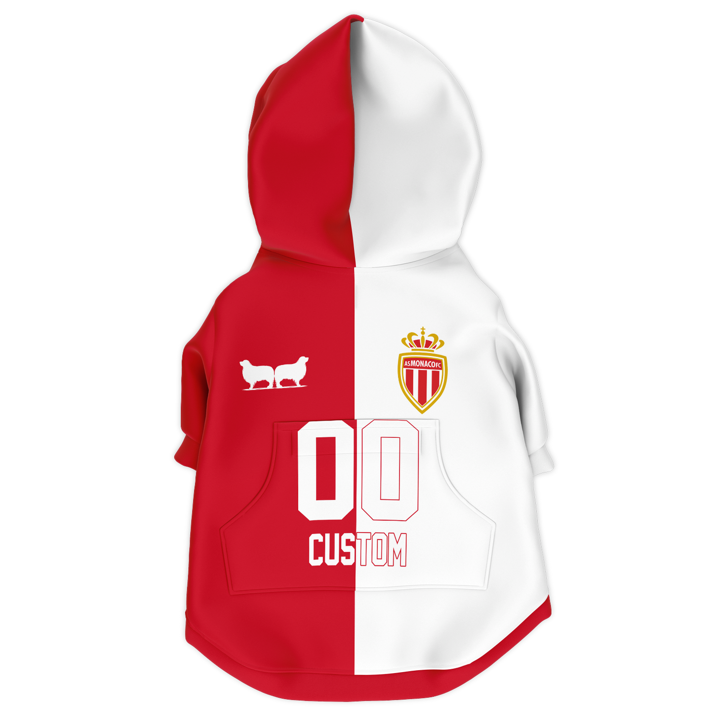 AS Monaco Dog Hoodie - Doggy Drip Shop