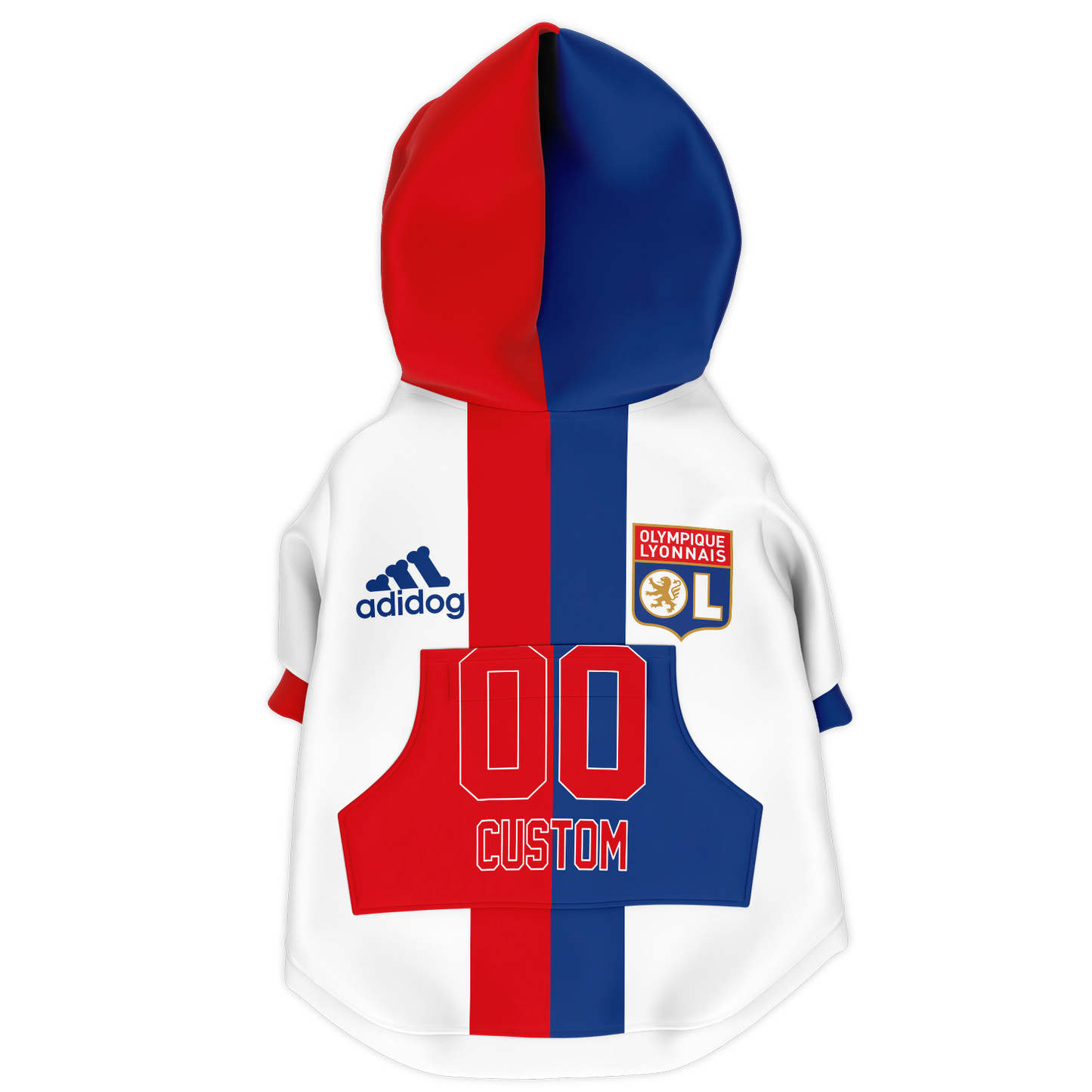 Olympique Lyonnais Dog Hoodie - Doggy Drip Shop