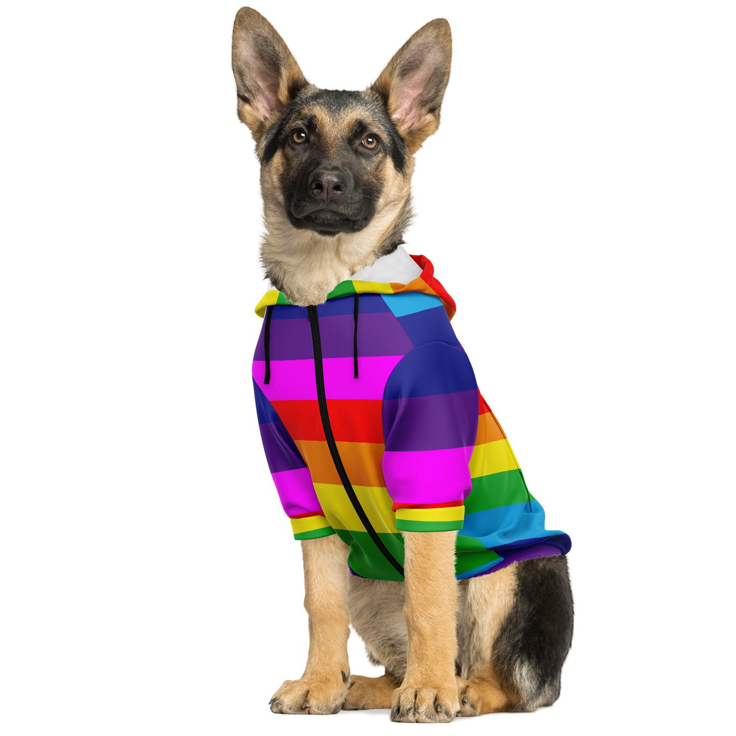 Rainbow - Dog Hoodie - Doggy Drip Shop