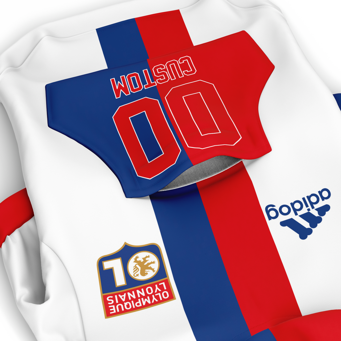 Olympique Lyonnais Dog Hoodie - Doggy Drip Shop