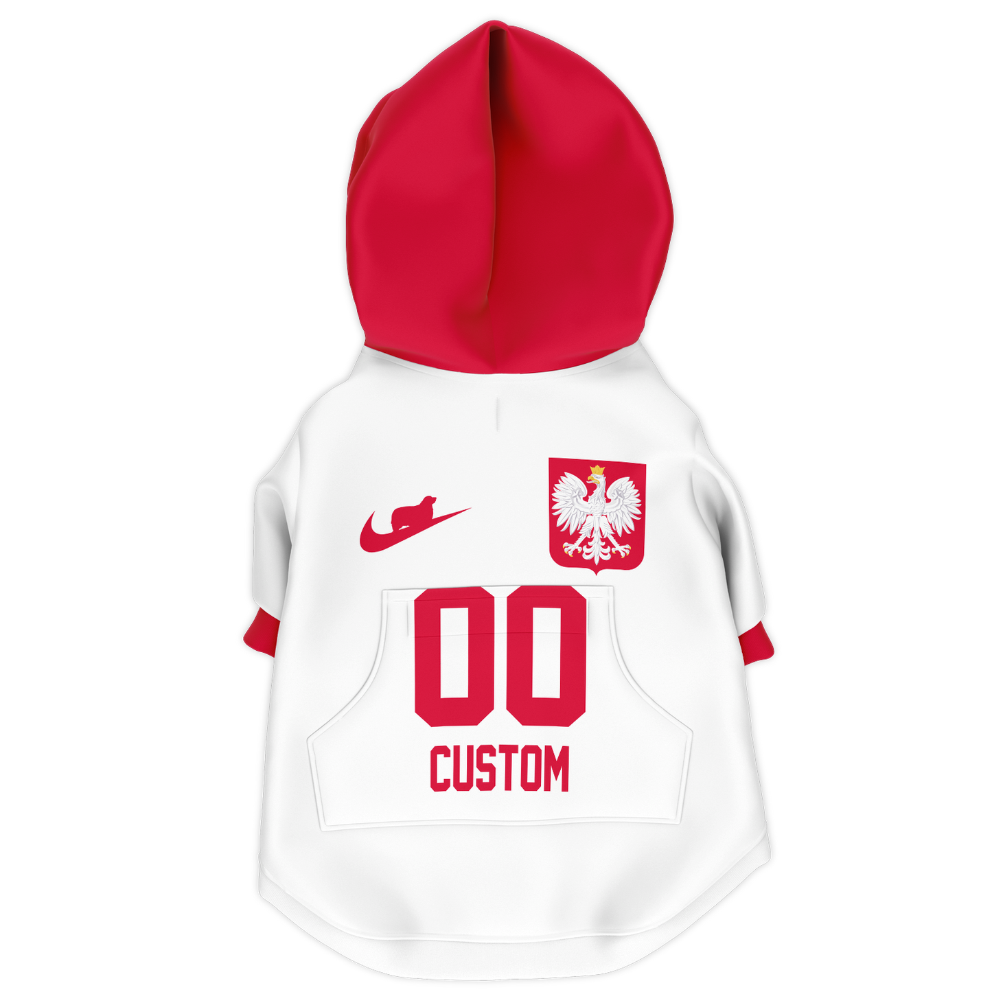 Poland Dog Hoodie