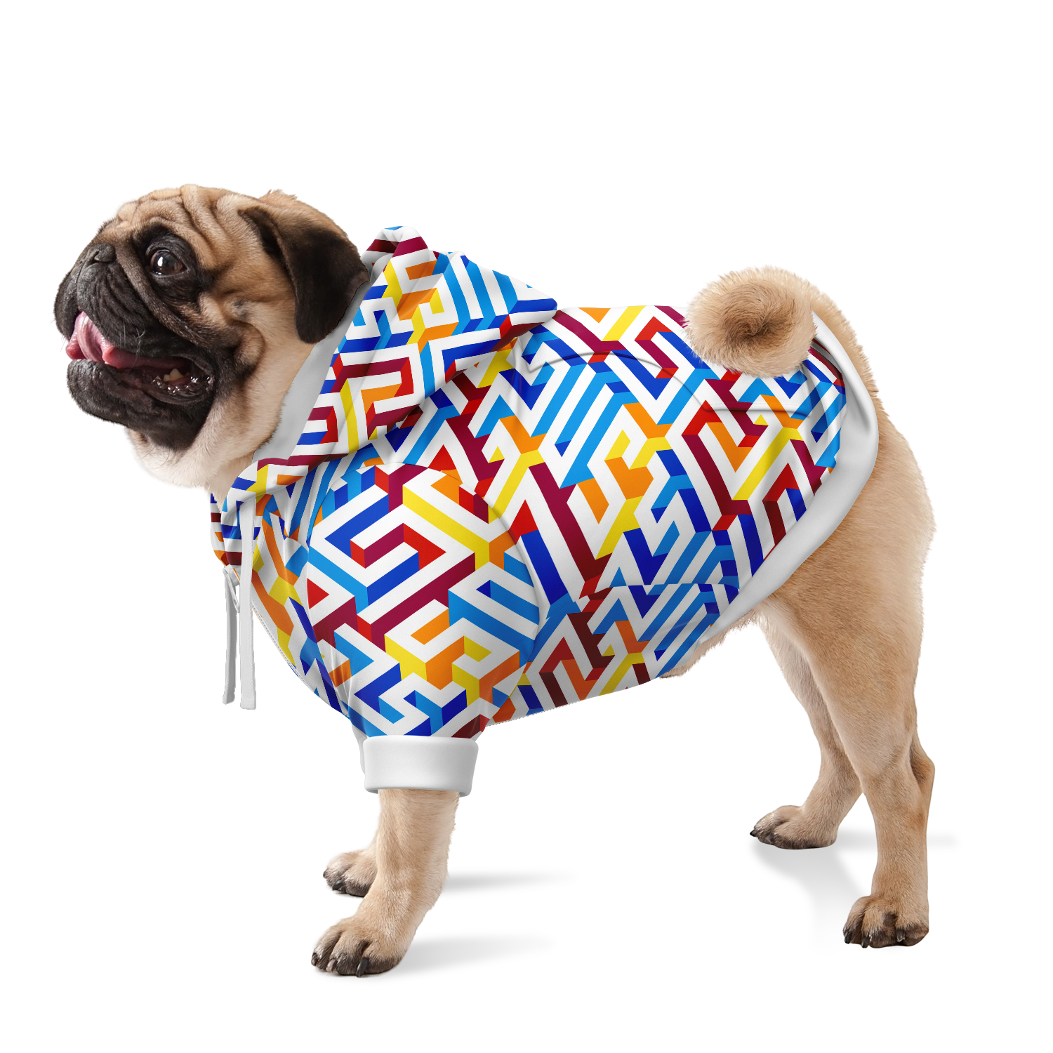 Colorful Maze - Dog Hoodie - Doggy Drip Shop