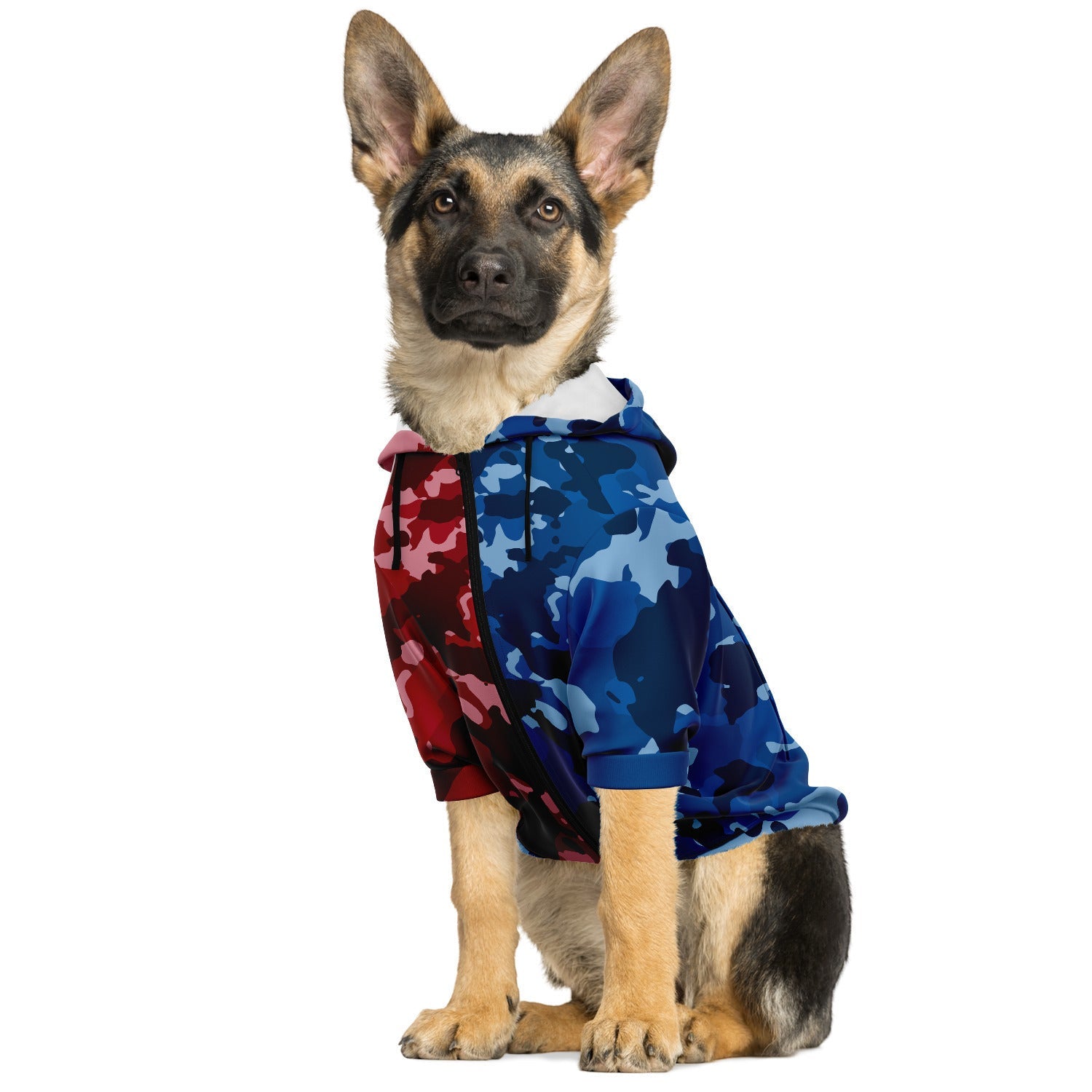 Duo Color Camouflage - Dog Hoodie - Doggy Drip Shop